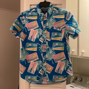 Chubbies Shirt Men's S Multi Color tropical Floral Button-down Shirt